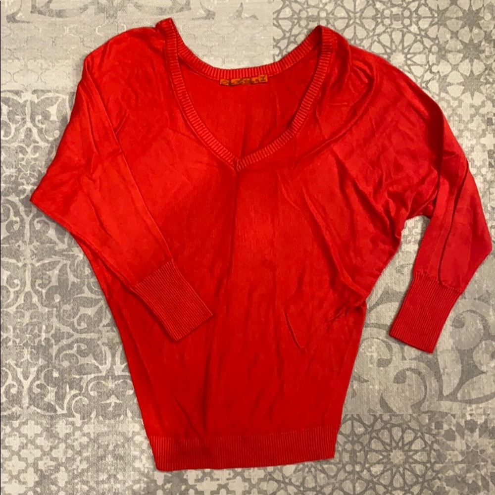 Feel the Piece Red Sweater